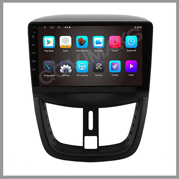 Govimaks Peugeot 207 2006-2012 Uyumlu 4 GB RAM 64 GB Hafıza Android Multimedia Teyp