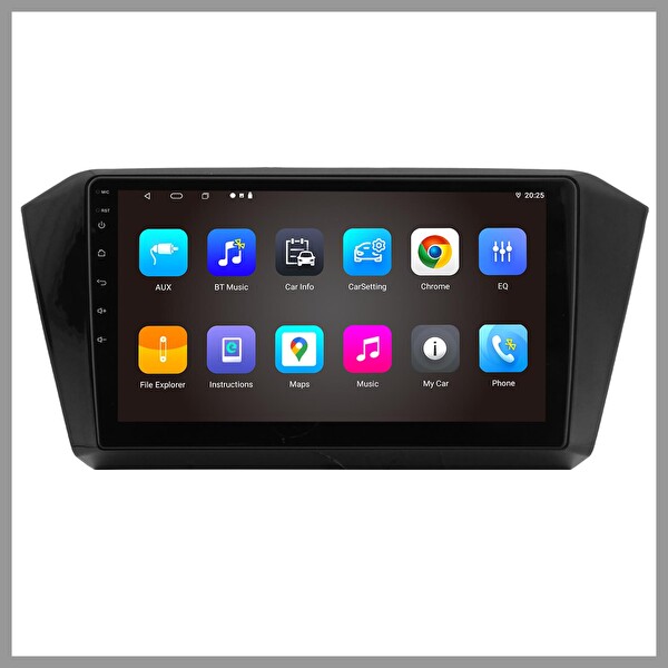 Govimaks Volkswagen Passat B8 Uyumlu Piano Black 6GB RAM 128GB Hafıza Android Multimedia