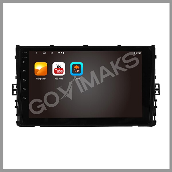 Govimaks Volkswagen Polo 2018-2022 Uyumlu 2 GB RAM 32 GB Hafıza Android Multimedia Teyp