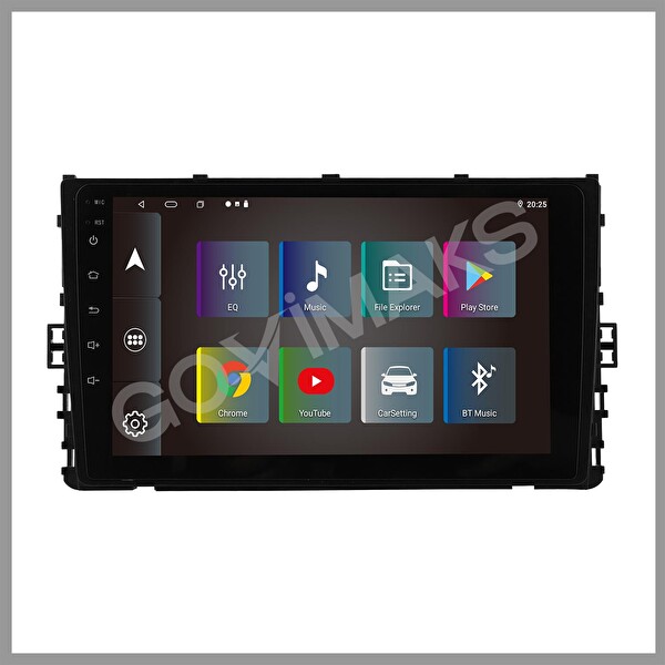 Govimaks Volkswagen Polo 2018-2022 Uyumlu 2 GB RAM 32 GB Hafıza Android Multimedia Teyp