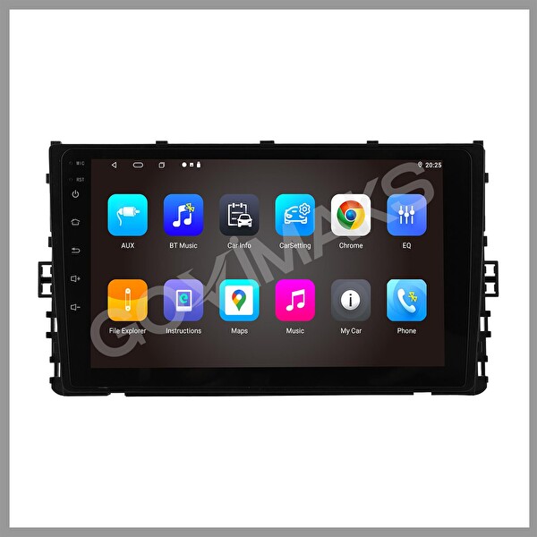 Govimaks Volkswagen Polo 2018-2022 Uyumlu 2 GB RAM 32 GB Hafıza Android Multimedia Teyp