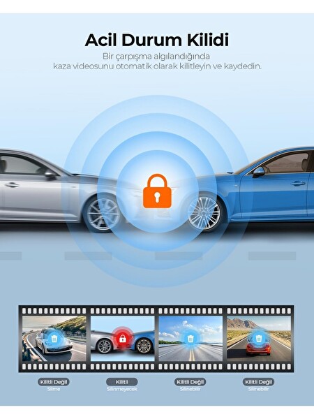 Azdome M330 Full Hd Araç Kamerası - Wifi G Sensör ve Gece Görüş