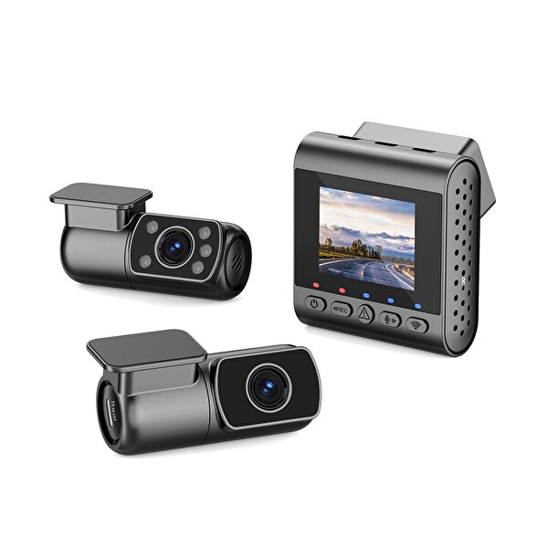 Sjcam M60 3 Kameralı Ön - İç - Arka 4K FHD - FHD HDR Sony Starvis 2 Sensörlü Wi-Fi GPS'li Araç Kamerası