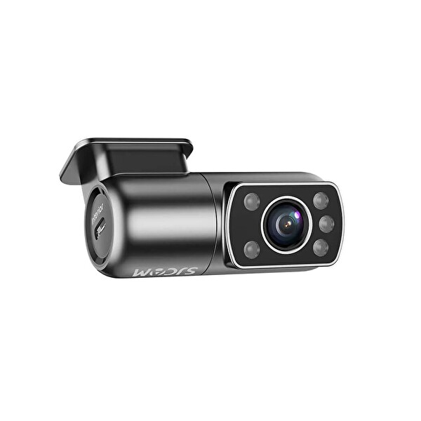 Sjcam M60 3 Kameralı Ön - İç - Arka 4K FHD - FHD HDR Sony Starvis 2 Sensörlü Wi-Fi GPS'li Araç Kamerası