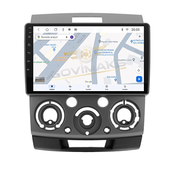 Govimaks Mazda BT50 2007-2012 Uyumlu 6 GB RAM 128 GB Hafıza Android Multimedia Teyp