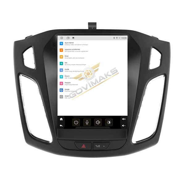Govimaks Ford Focus 3-4 2012-2018 Uyumlu Tesla 4 GB RAM 64 GB Hafıza Android Multimedia Teyp