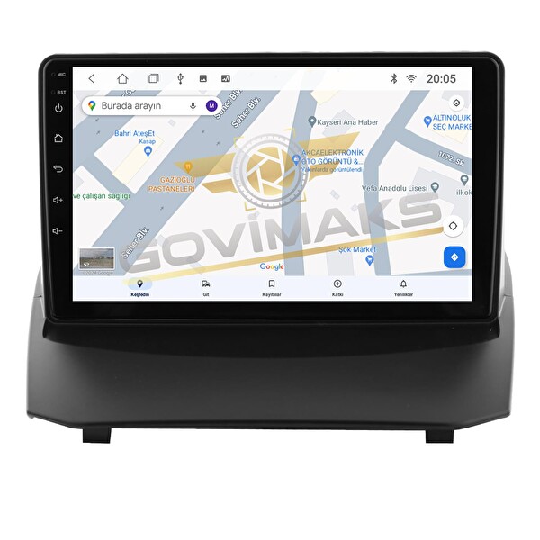 Govimaks Ford Fiesta 2009-2012 Uyumlu 4 GB RAM 64 GB Hafıza Android Multimedia Teyp