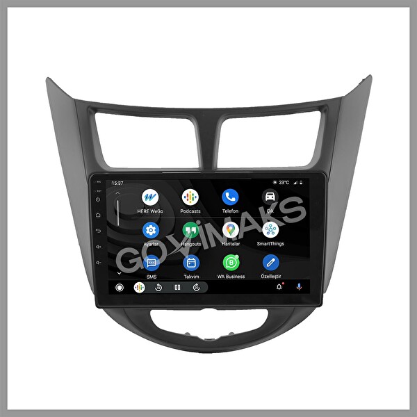 Govimaks Hyundai Accent Blue Uyumlu Siyah 4 GB RAM 64 GB Hafıza Android Multimedia Teyp