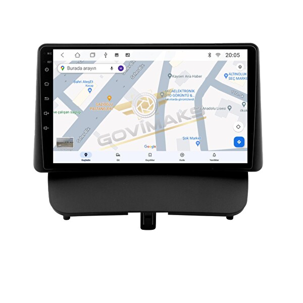 Govimaks Ford Courier Delüx Paket Uyumlu 2 GB RAM 32 GB Hafıza Android Multimedia Teyp