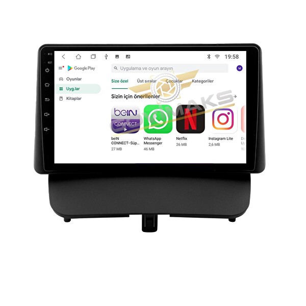 Govimaks Ford Courier Delüx Paket Uyumlu 6 GB RAM 128 GB Hafıza Android Multimedia Teyp