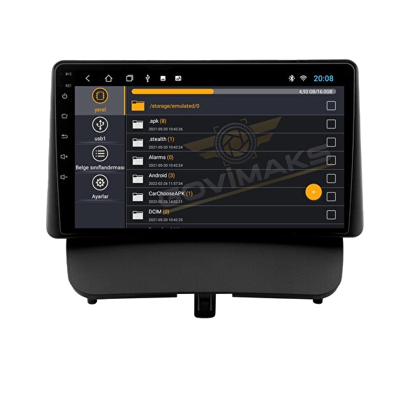 Govimaks Ford Courier Delüx Paket Uyumlu 6 GB RAM 128 GB Hafıza Android Multimedia Teyp