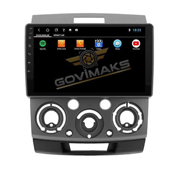 Govimaks Mazda BT50 2007-2012 Uyumlu 2 GB RAM 32 GB Hafıza Android Multimedia Teyp