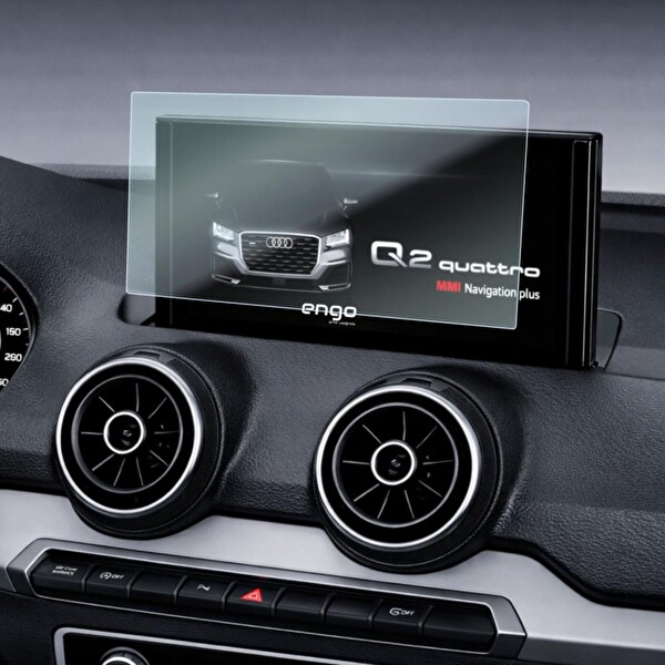 Audi Q2 9 inç Ekran Koruyucu Multimedya 9H Parlak Nano