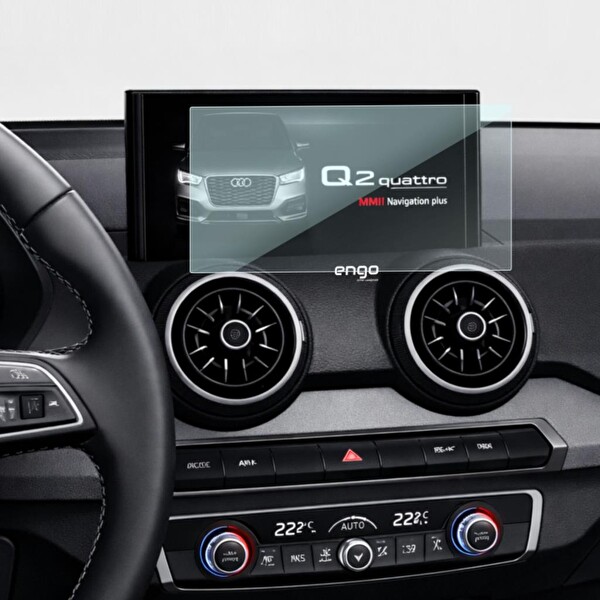 Audi Q2 9 inç Ekran Koruyucu Multimedya 9H Parlak Nano
