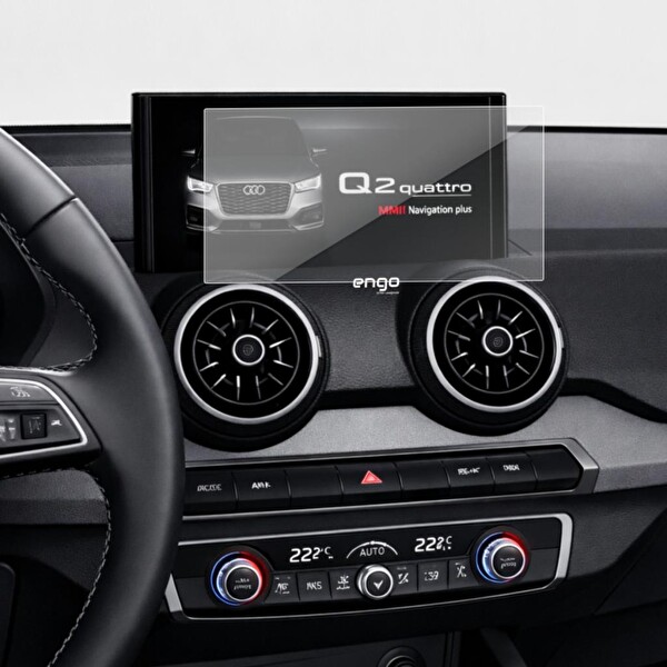 Audi Q2 9 inç Mat Ekran Koruyucu Multimedya 9H Nano