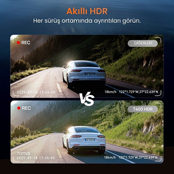 70Mai T400 Ön Kamera - İç Kamera - RC21 Arka Kamera