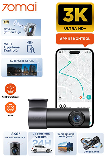 70Mai M310 3K Ön Araç Kamerası