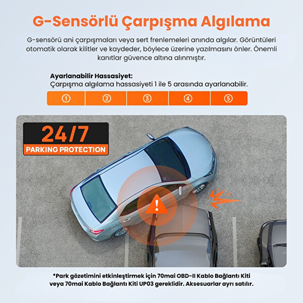 70Mai M310 3K Ön Araç Kamerası