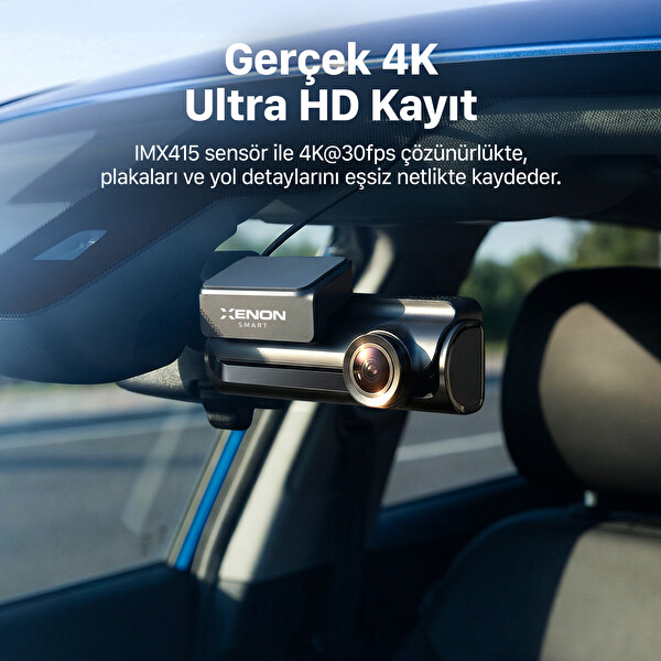Xenon Smart Titan Çift Araç Kamerası 2K 1080P Arka GPS 5.8GHz WiFi 3.59