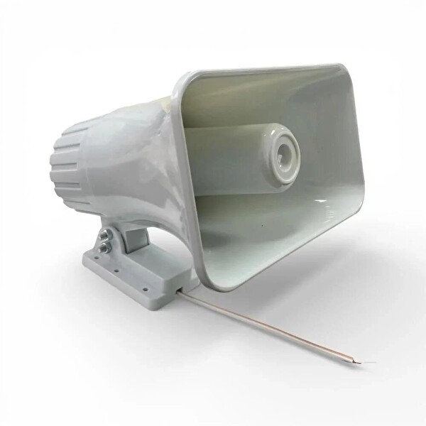 Electroon 12V USB Amfi50W Horn Hoparlör Mikrofon Pazarcı Ses Sistemi Takım Set