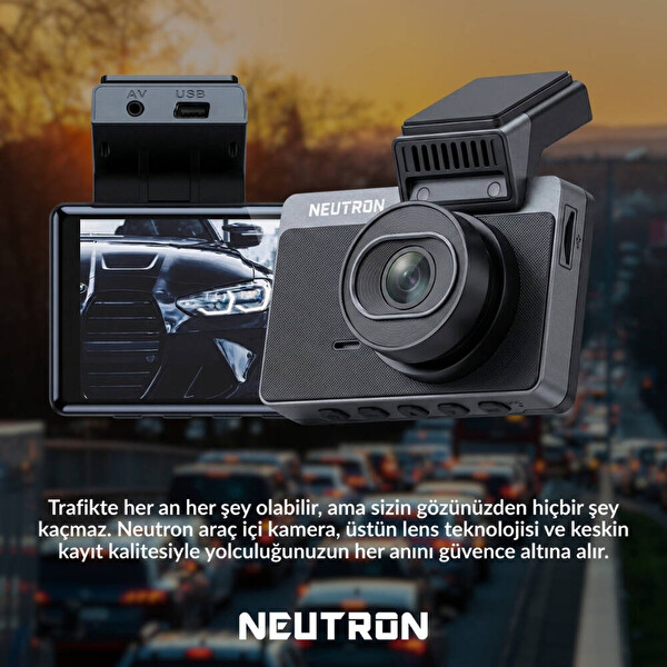 Neutron NTL-CC-02G-4K Çift Kameralı Wi-Fi Ve Mobil Uygulama Destekli 4K Araç Kamerası
