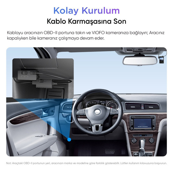 Viofo OP100 OBD Park Modu Bağlantı Kiti