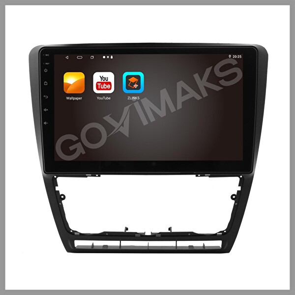 Govimaks Skoda Octavia 2005-2012 Uyumlu Siyah 6 GB RAM 128 GB Hafıza Android Multimedya Teyp