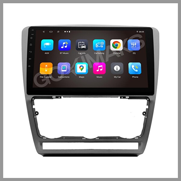 Govimaks Skoda Octavia 2005-2012 Uyumlu Gri 2 GB RAM 32 GB Hafıza Android Multimedya Teyp