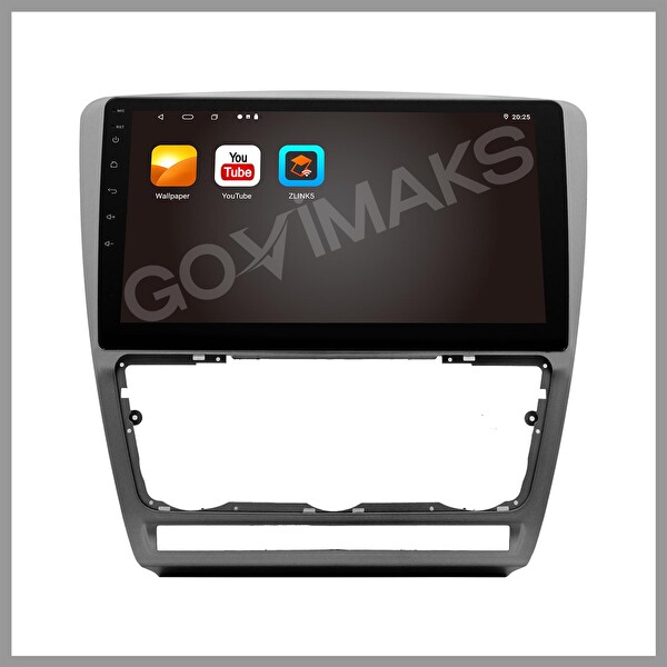 Govimaks Skoda Octavia 2005-2012 Uyumlu Gri 2 GB RAM 32 GB Hafıza Android Multimedya Teyp