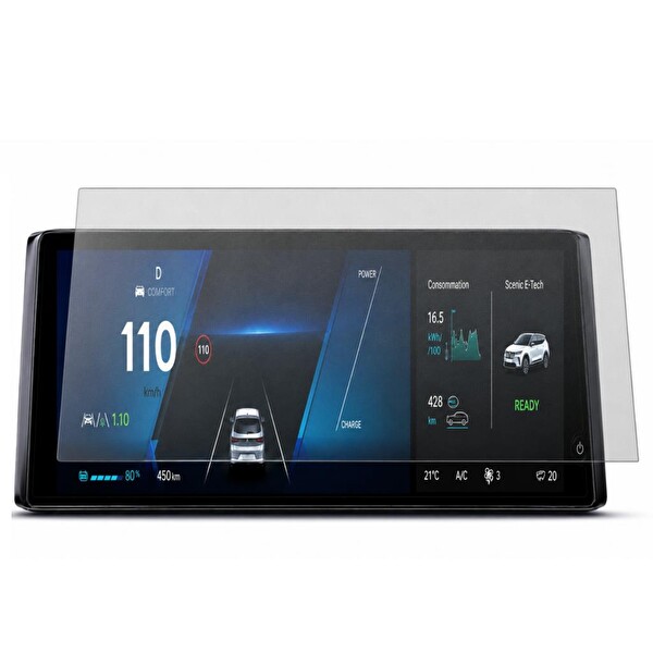 Engo Renault Scenic E-Tech Mat Ekran Koruyucu Gösterge 12.3 inç
