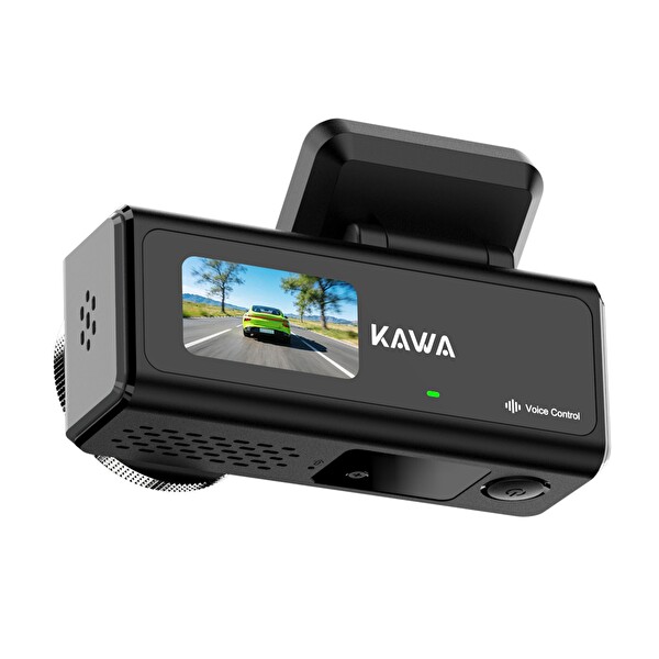 Kawa D9 2 Kameralı 4K Ön-1080P Arka HDR NightEagle Gece Görüşlü WiFi 6 GPS G-Sensör 64GB Kartlı Araç Kamerası