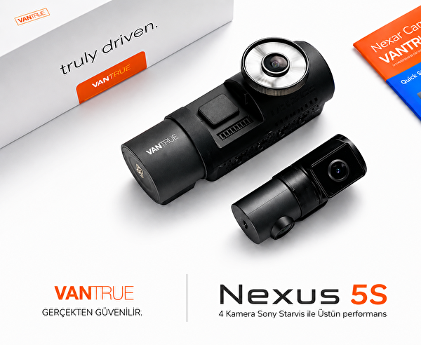 Vantrue Nexus 5S N5S 2.7K QHD 4 Kameralı 2 Araç Kamerası