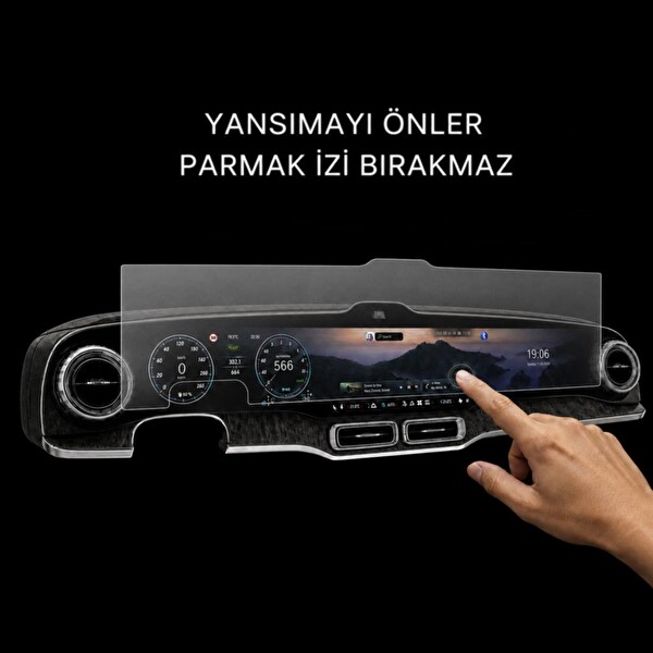 Engo Mercedes GLC İle Uyumlu Mat Ekran Koruyucu 39.1