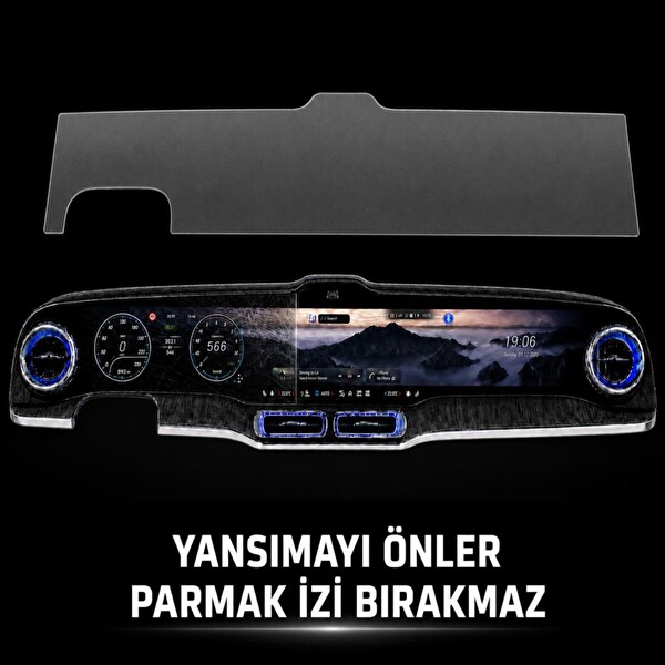 Engo Mercedes GLC İle Uyumlu Mat Ekran Koruyucu 39.1