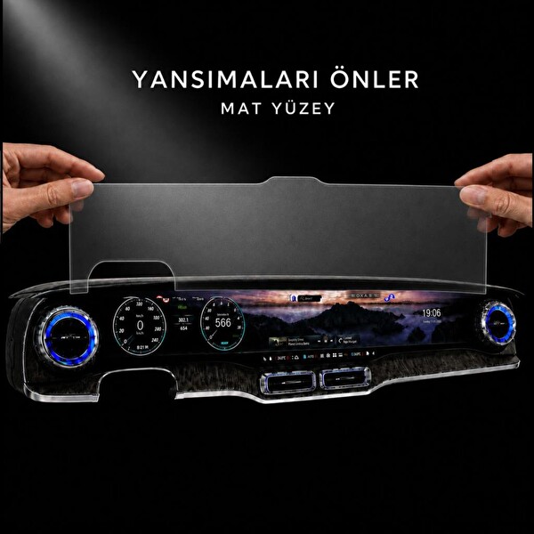 Engo Mercedes GLC İle Uyumlu Mat Ekran Koruyucu 39.1