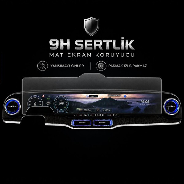 Engo Mercedes GLC İle Uyumlu Mat Ekran Koruyucu 39.1