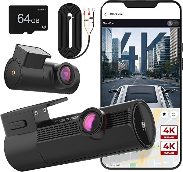 Blackvue Elite 10 4K UHD Çift Kameralı Wi-Fi Bulut Uyumlu Araç İçi Kamera