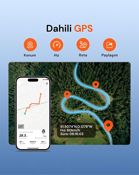 70Mai Dash Cam A410 Neo Araç İçi Güvenlik Kamerası Ön Kamera