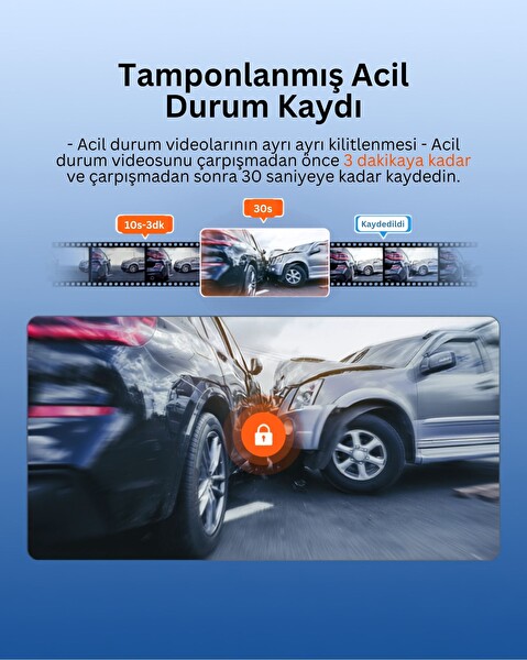 70Mai Dash Cam A410 Neo Araç İçi Güvenlik Kamerası Ön Kamera