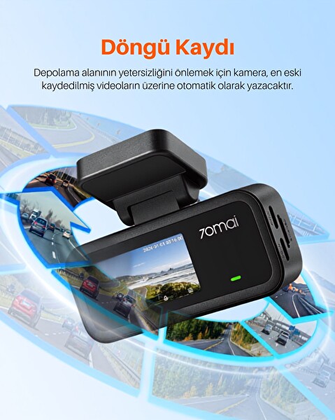 70Mai Dash Cam A210 Araç İçi Güvenlik Kamerası Ön Kamera