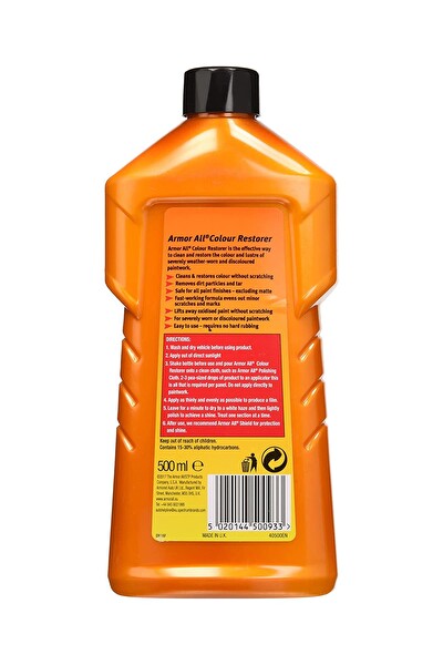 Armor All Boya Renk Canlandırıcı ve Yenileyici Güçlü Etkili Cila. 500ml.