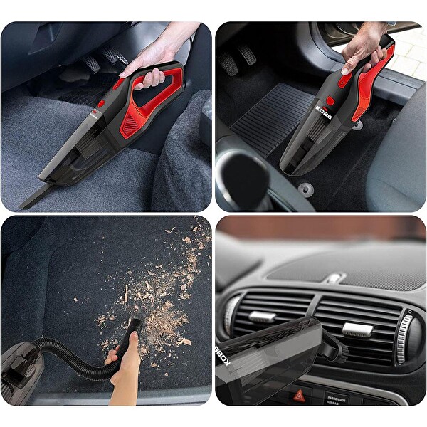 Kobb KBV12 12 Volt 120 W Araç Süpürgesi - 5 Parça Aksesuar Seti - Taşıma Çantası