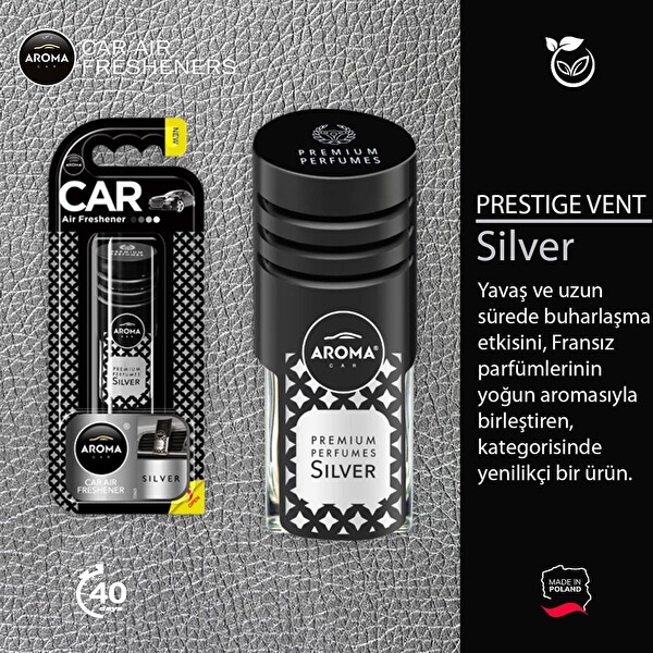 Aroma Prestij Kalorifer Geçme Koku - Gümüş