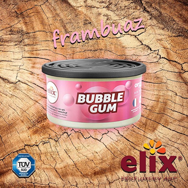 Elix Organik Metal Kutuda Doğal Liflere Emdirilmiş Özel Aromalı Koku - Sakız