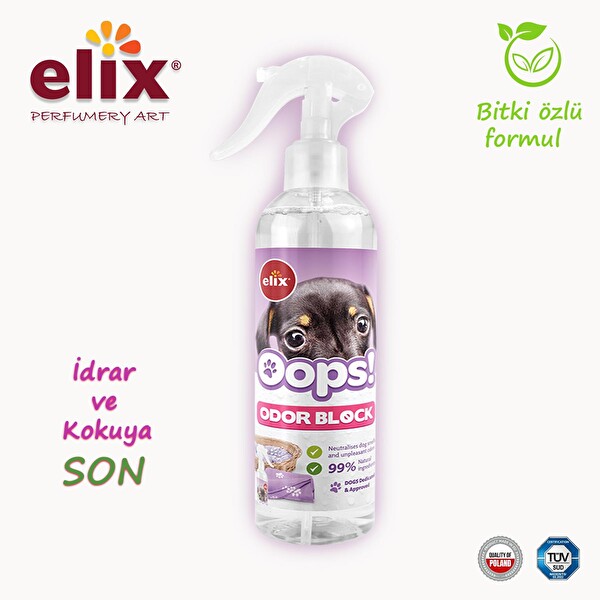 Elix Bitki Özlü Köpek İdrar Yapma ve Koku Önleyici Sprey 300ml.