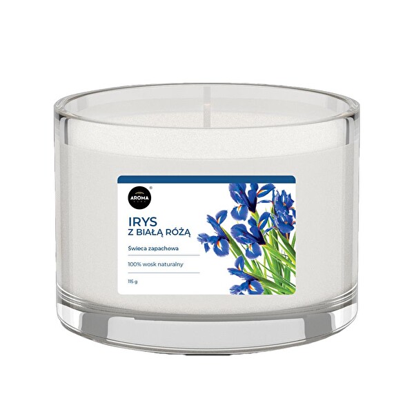 Basic Line Kokulu Mum Iris with a white rose  115gr.