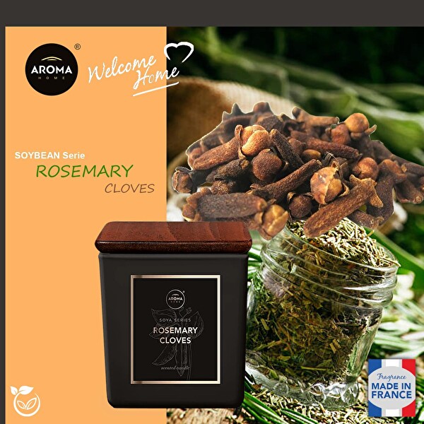 Aroma Home Soya series Kokulu Mum Rosemary Cloves 155gr.