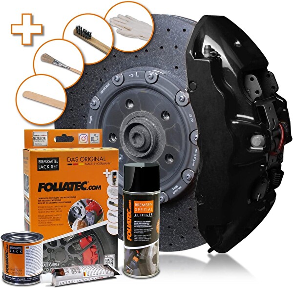 Foliatec Fren Kaliperi 3 Komponet Gece Siyahı Boya Seti