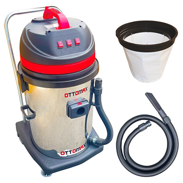 Ottomax OTX3MT 4200 Watt 3 Motorlu Islak Kuru Sanayi Tipi Oto Süpürgesi Endüstriyel Süpürge