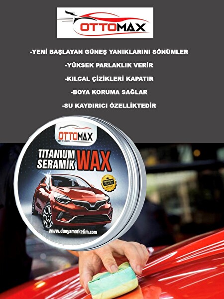 Ottomax Seramik Wax 200 ML Seramik Etkili Wax